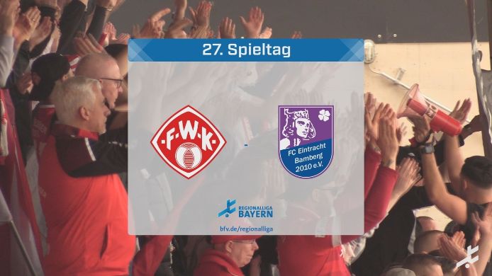 FC Würzburger Kickers - FC Eintracht Bamberg, 4:0