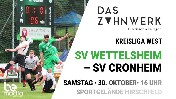 Highlights SV Wettelsheim - SV Cronheim 10:2 (4:1), 10:2