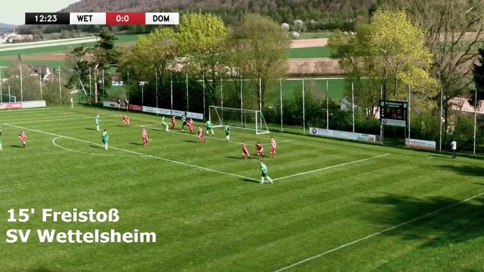 Highlights SV Wettelsheim - FC Dombühl 0:2 (0:0) am 22.04.2023, 0:2