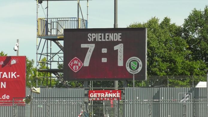Würzburger Kickers gegen SpVgg Ansbach, 7:1