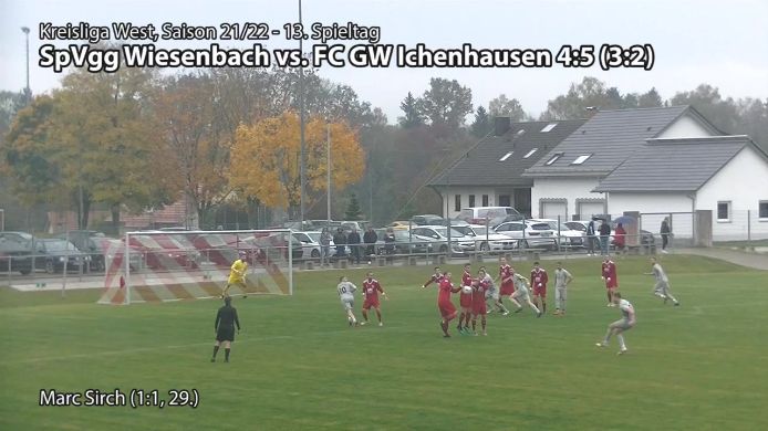 SpVgg Wiesenbach - FC Grün-Weiß Ichenhausen, 4-5