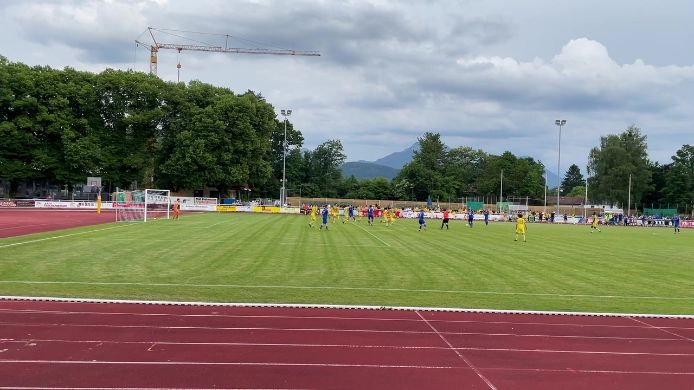 Tor - Großkarolinenfeld - SV Bad Feilnbach 0 zu 1 89. Spielminute durch Hannes Pratsch, 0:1