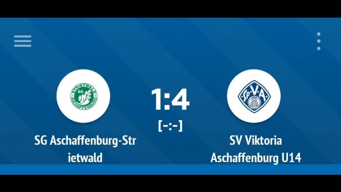 SG Aschaffenburg-Strietwald - SV Viktoria Aschaffenburg U14 , 1:1