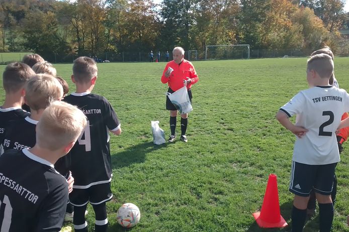 Ludwig Bauer bei seinem Jubiläumsspiel