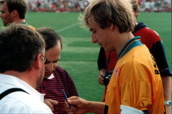 Ludwig Bauer mit Jürgen Klinsmann