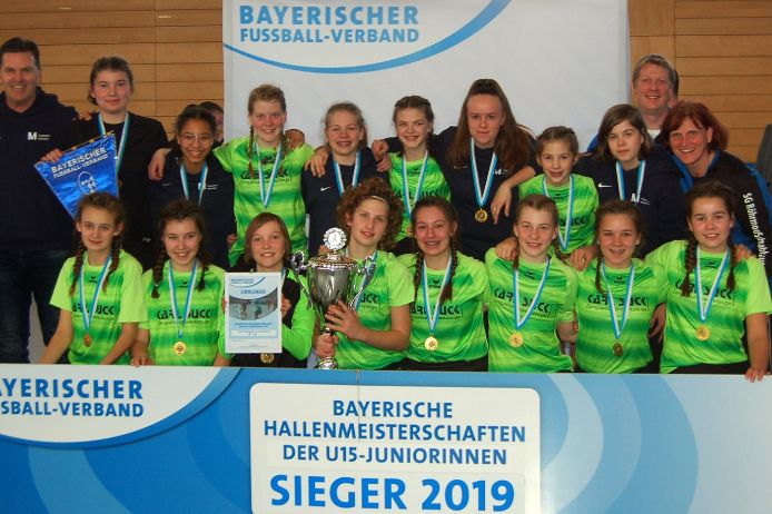 Die Bayerischen Hallenmeister bei den U15-Juniorinnen