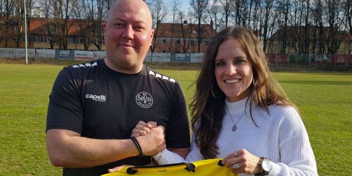 Lukas Kling und Dr. Nicole Kalemba (SpVgg Bayreuth)