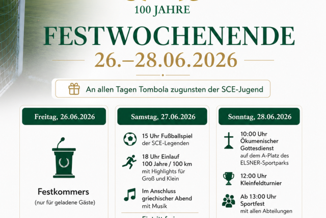 Plakat Festwochenende 100 Jahre
