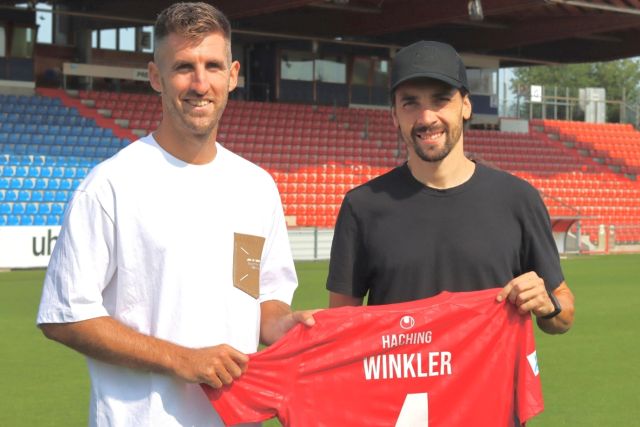Alexander Winker und Markus Schwabl (SpVgg Unterhaching)