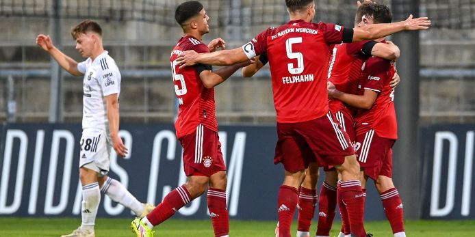 Jubel beim FC Bayern München II gegen SpVgg Unterhaching.