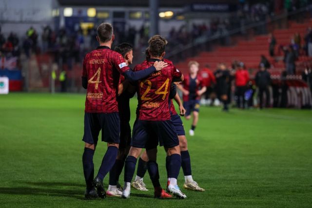 Teamjubel SpVgg Unterhaching