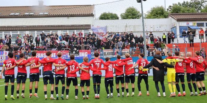 Teamjubel SpVgg Unterhaching