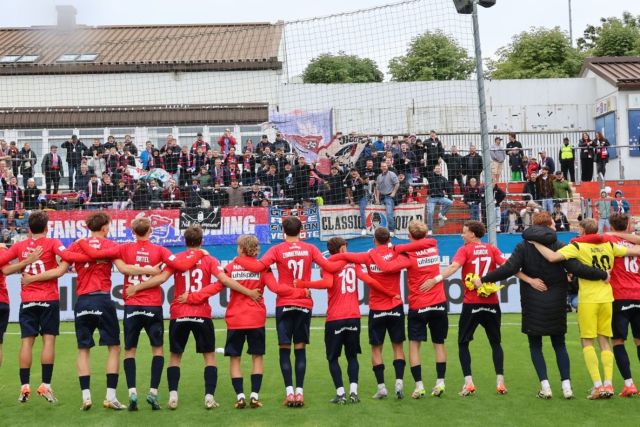 Teamjubel SpVgg Unterhaching