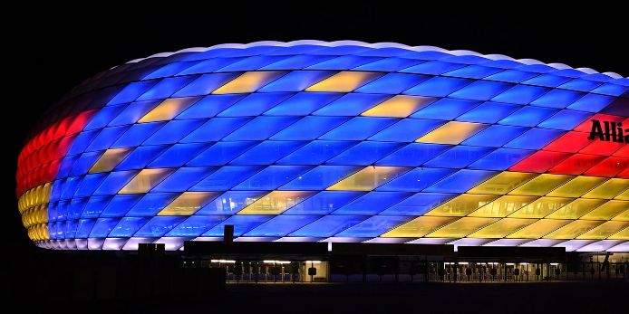 Allianz Arena München Euro Farben Deutschland