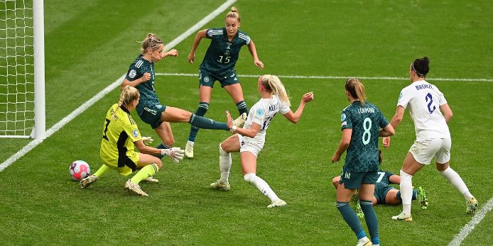 Finale der Europameisterschaft der Frauen zwischen Deutschland und England
