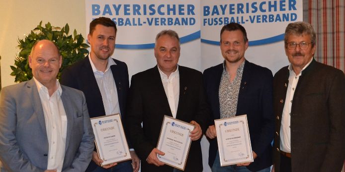 Jahresabschluss des Verbands-Spielausschusses. Ehrung Patrick Garbe, Andreas Mayländer und Stefan Schneider.
