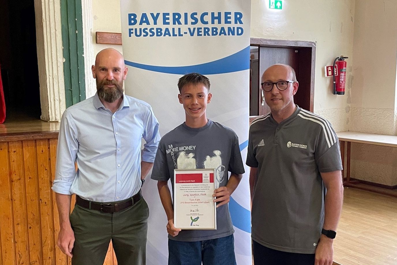 Aschaffneburger Jugendspieler gewinnt Fairplay-Preis | BFV