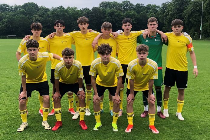 BFV-U16-Junioren beim Länderpokal vor dem Spiel gegen Sachsen