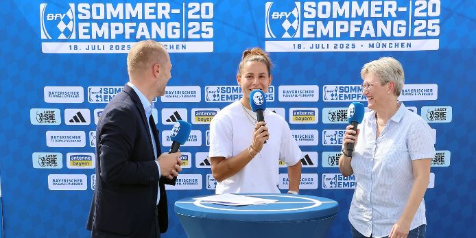 Lena Oberdorf beim BFV-Sommerempfang.