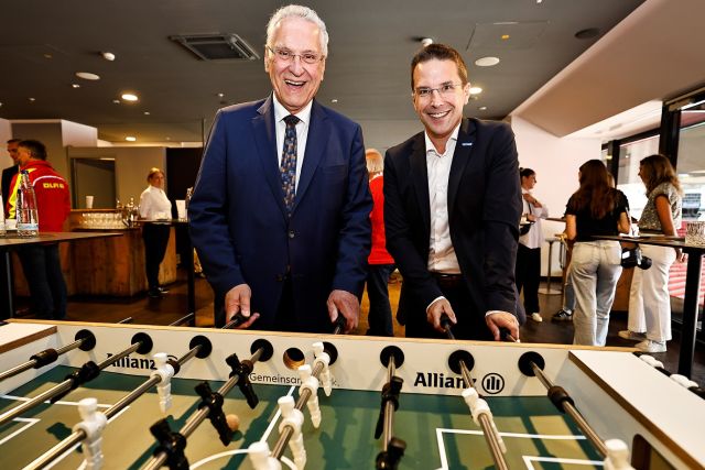Innenminister Joachim Herrmann und BFV-Präsident Christoph Kern.