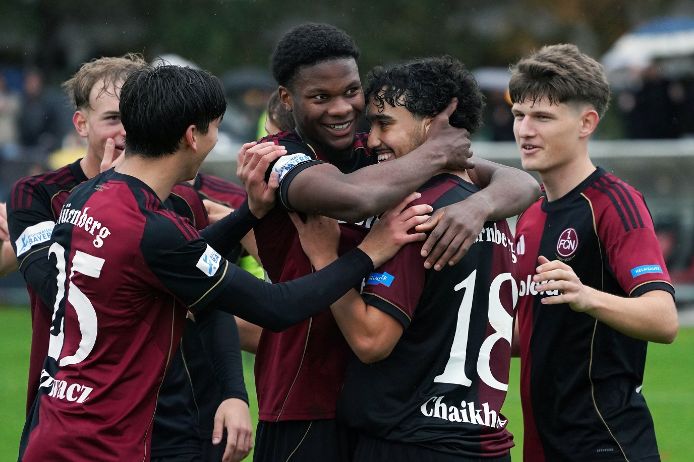 Jubelbild 1. FC Nürnberg II gegen SpVgg Bayreuth